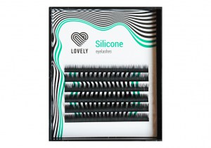 Черные ресницы Lovely Silicone MINIмикс 0,10/M/8-11mm (6 линий)